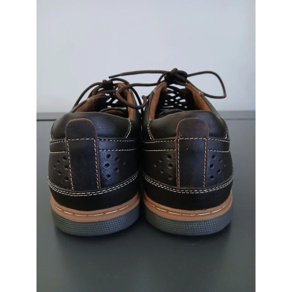 Florsheim Work Mens FS2600 Brown Leather Safety Toe Oxford Shoes Size 10.5D